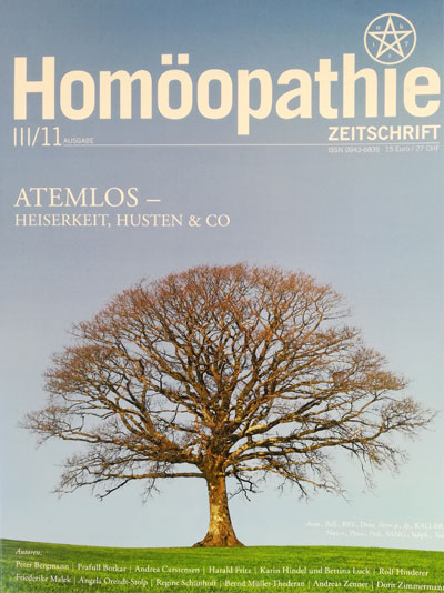 Veröffentlichungen von Peter Bergmann in der Homöopathie Zeitschrift